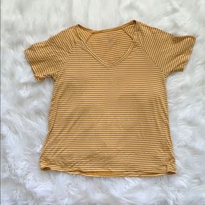 AE yellow stripe shirt